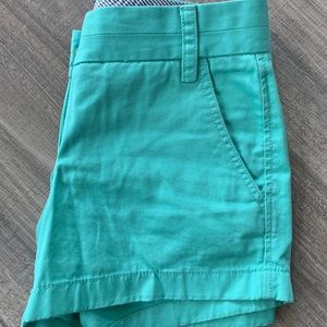 Mint Green Chino J. Crew Shorts